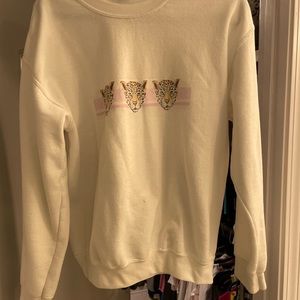 Custom leopard printed sweatshirt